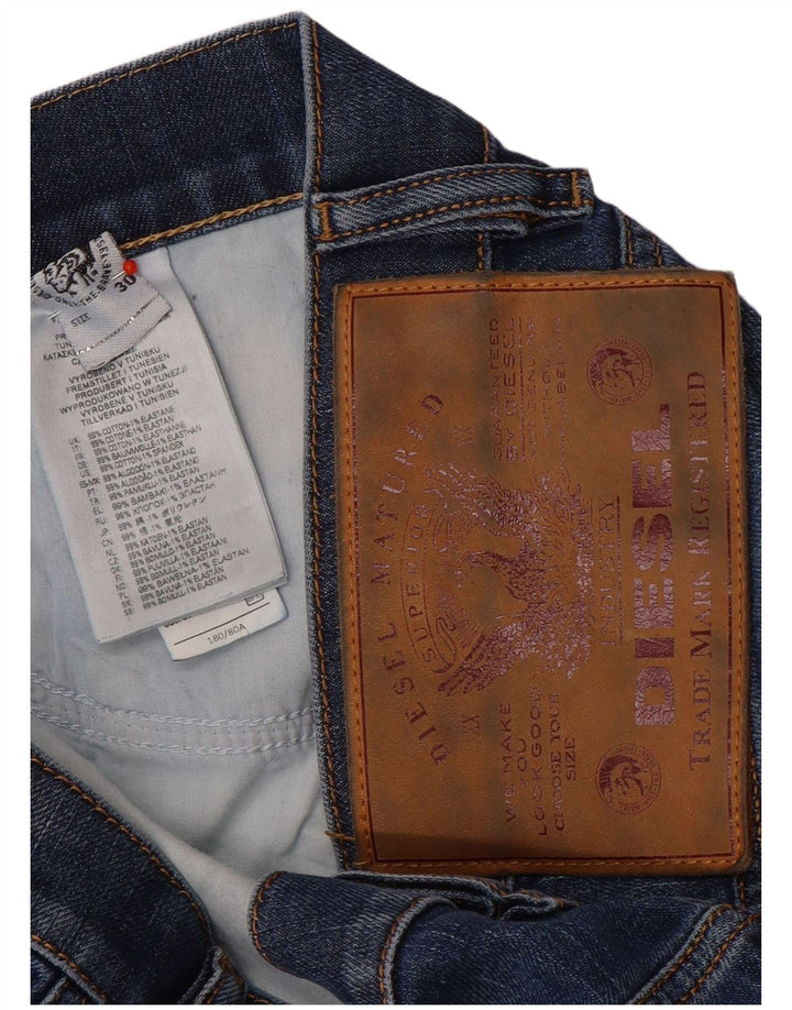 Jeans Slim Feminino Diesel W30 L30 Azul Algodão