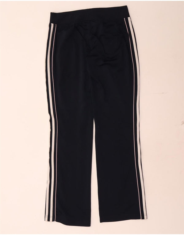 Calça de treino feminina Adidas UK 10 pequena poliéster preto