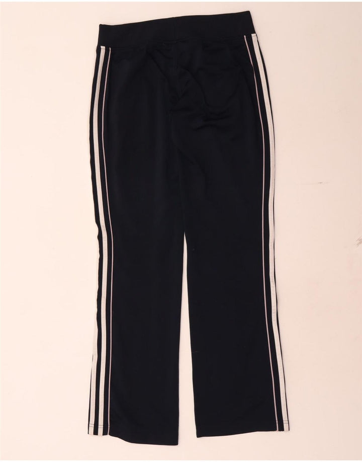 Calça de treino feminina Adidas UK 10 pequena poliéster preto