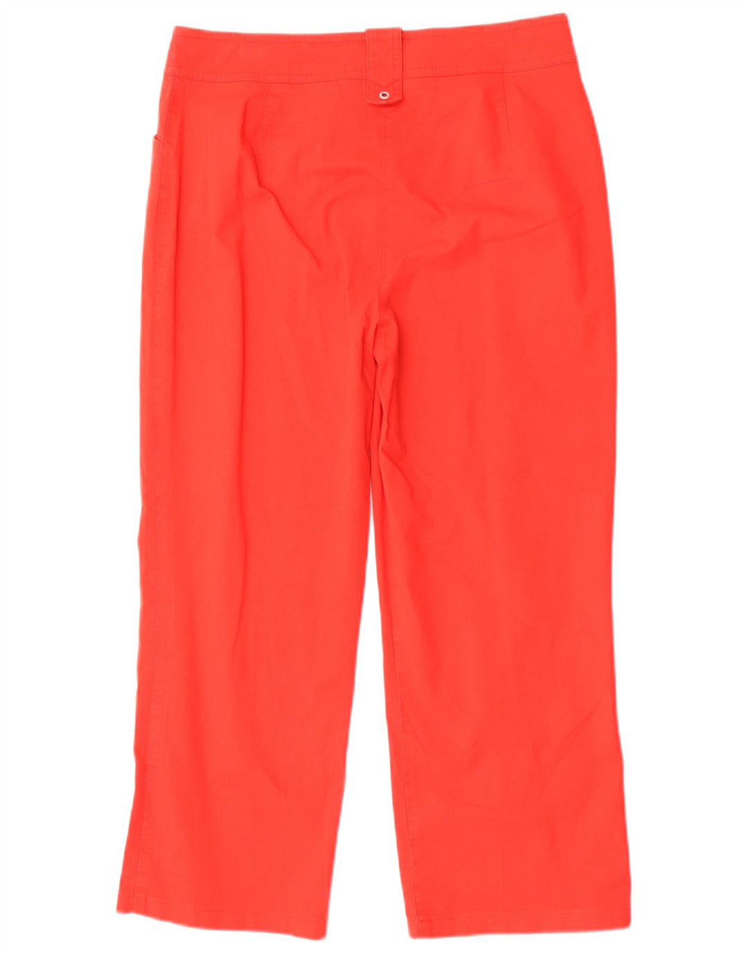 Calça feminina cortada reta Roxy EU 40 médio W30 L23 algodão vermelho
