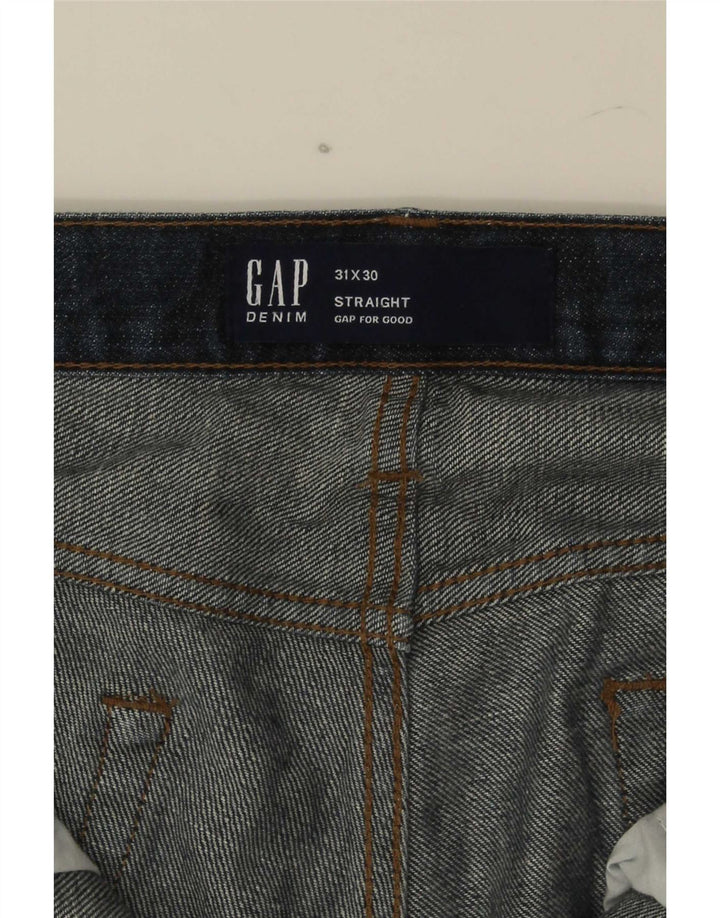 Jeans retos masculinos Gap W31 L30 algodão azul marinho
