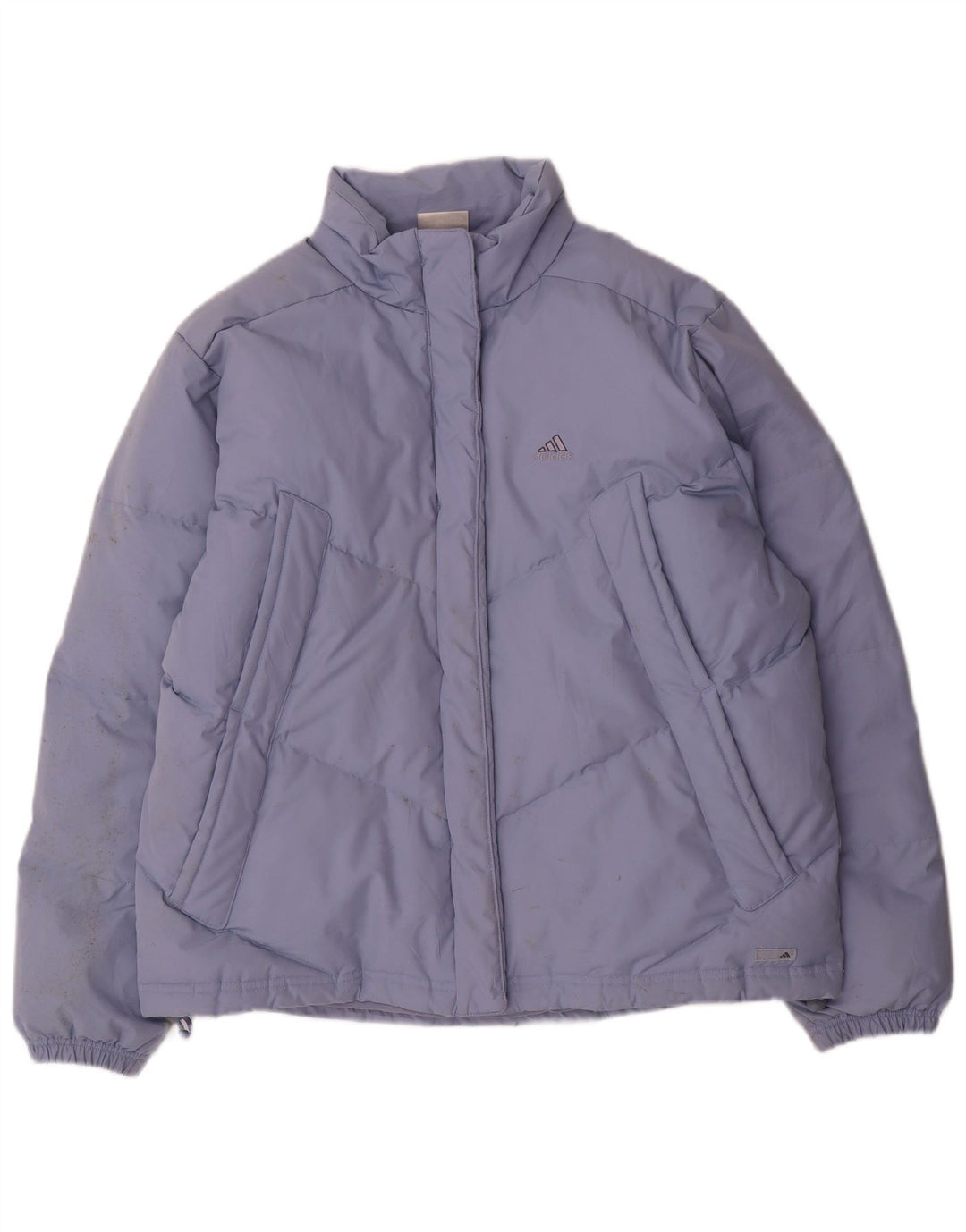 Jaqueta acolchoada oversized feminina Adidas UK 14 grande poliéster azul