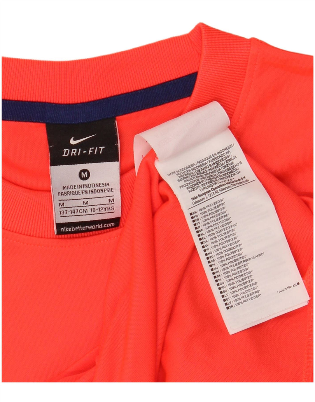 Camiseta NIKE Boys Barcelona Graphic Top 10-11 Anos Médio Laranja