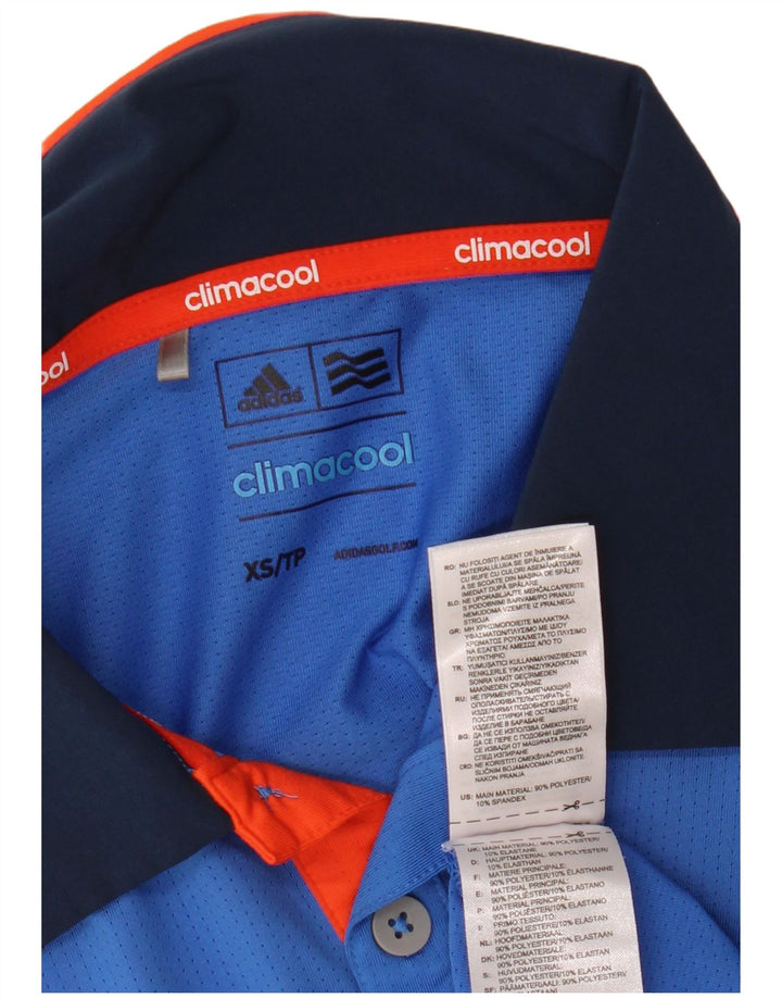 ADIDAS Mens Climacool Polo XS Azul Poliéster