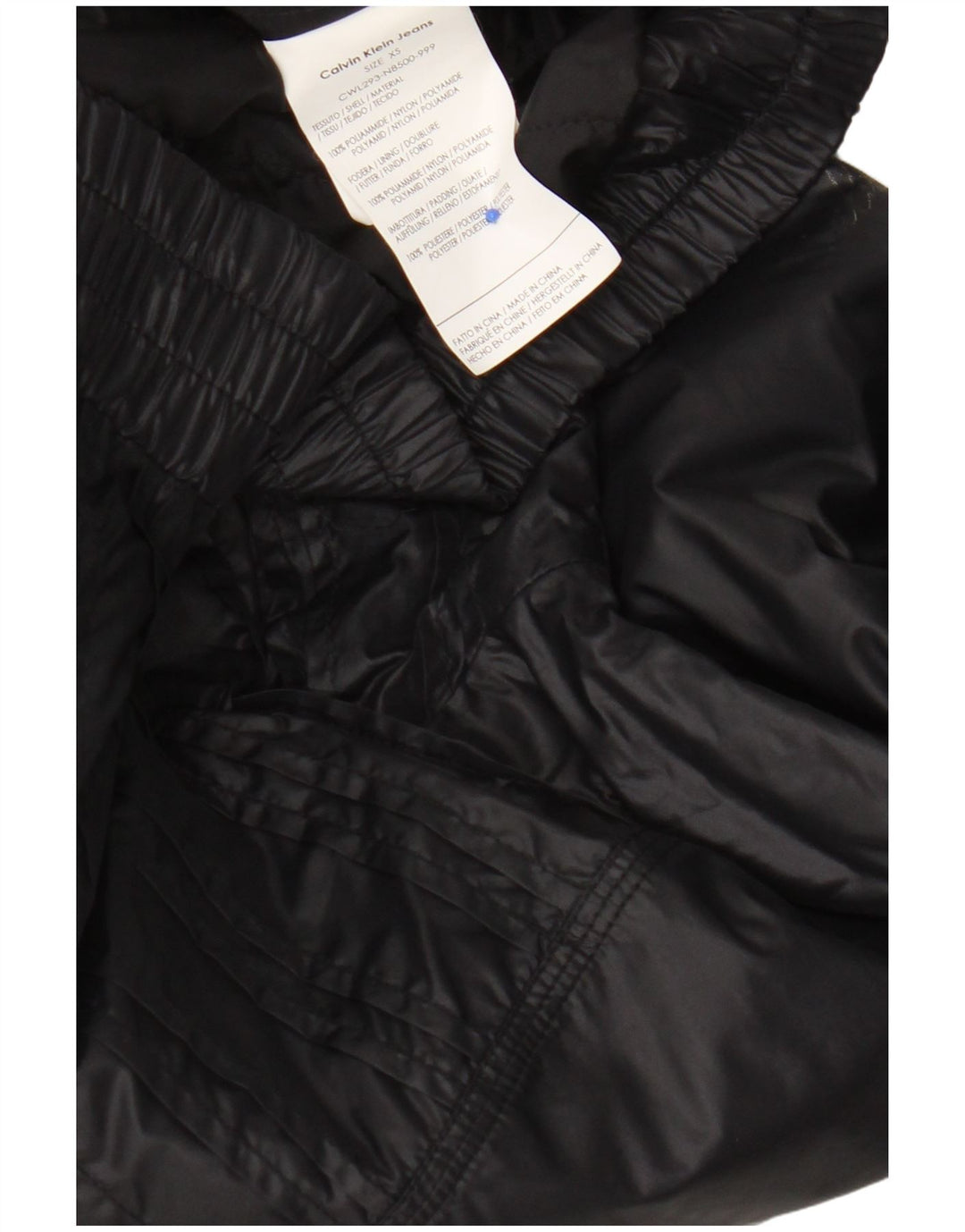 Jaqueta bomber feminina Calvin Klein UK 6 XS preto nylon