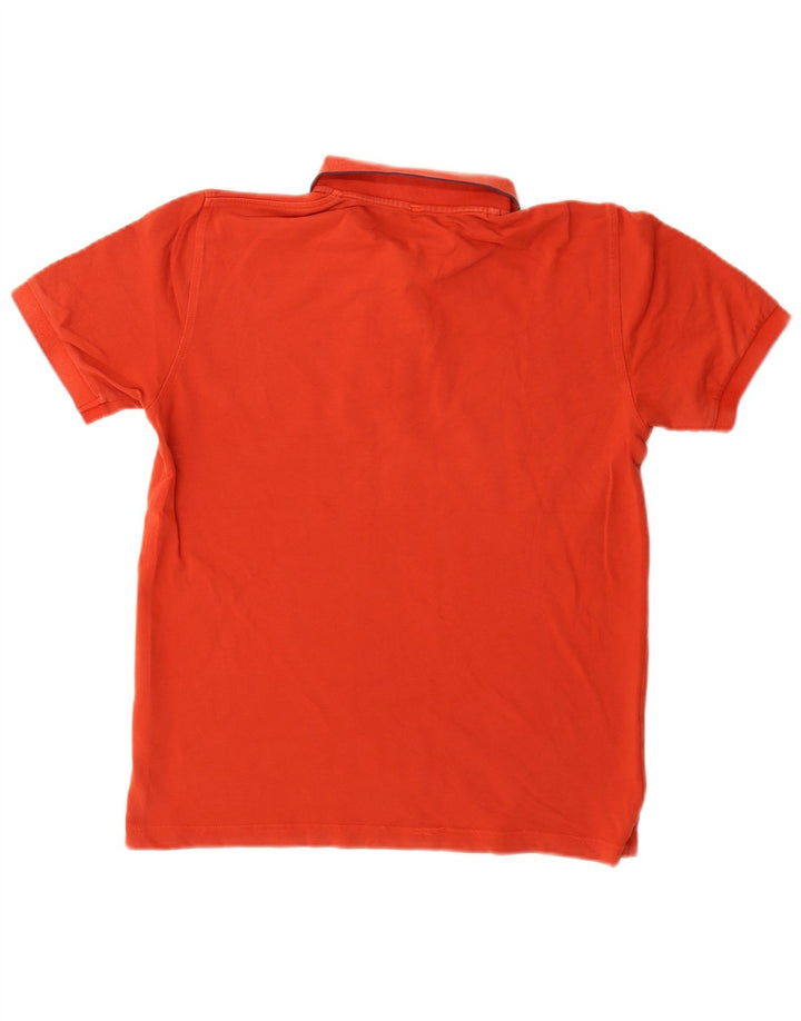 Camisa polo masculina Sun68 de ajuste regular médio algodão vermelho