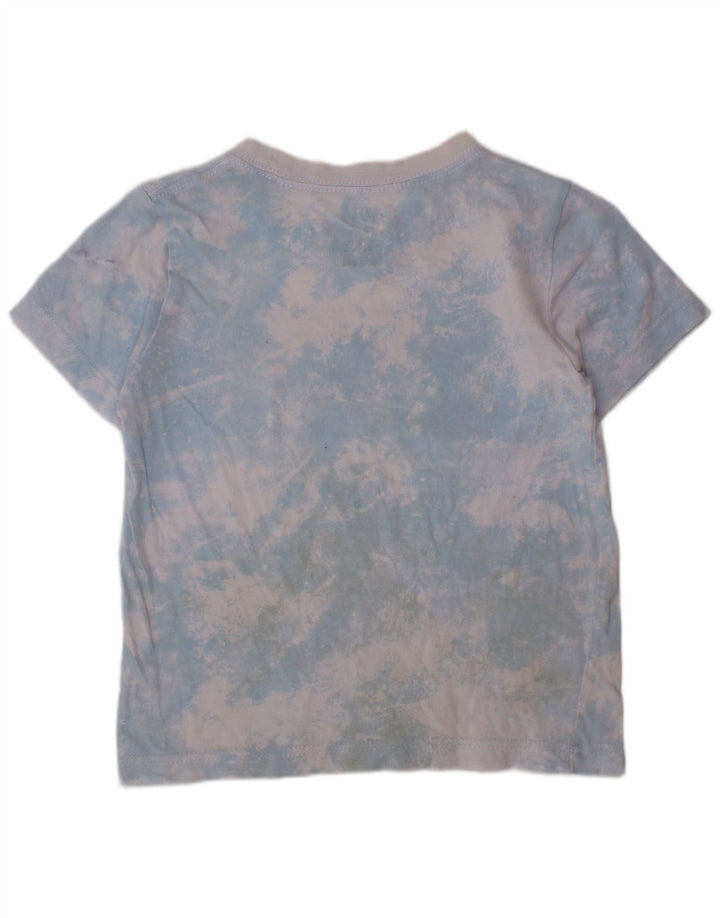 Camiseta gráfica masculina NIKE Top 4-5 anos pequena azul tie-dye