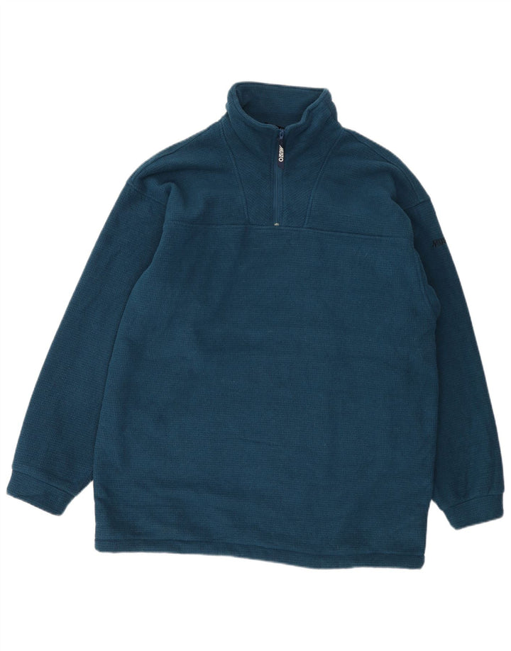 Musto Mens Zip Neck Fleece Jumper Grande Azul Poliéster