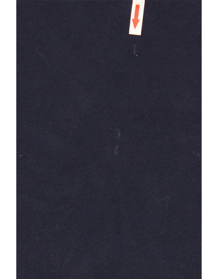 Camisa polo masculina Lacoste Regular Fit tamanho 4 médio azul marinho algodão