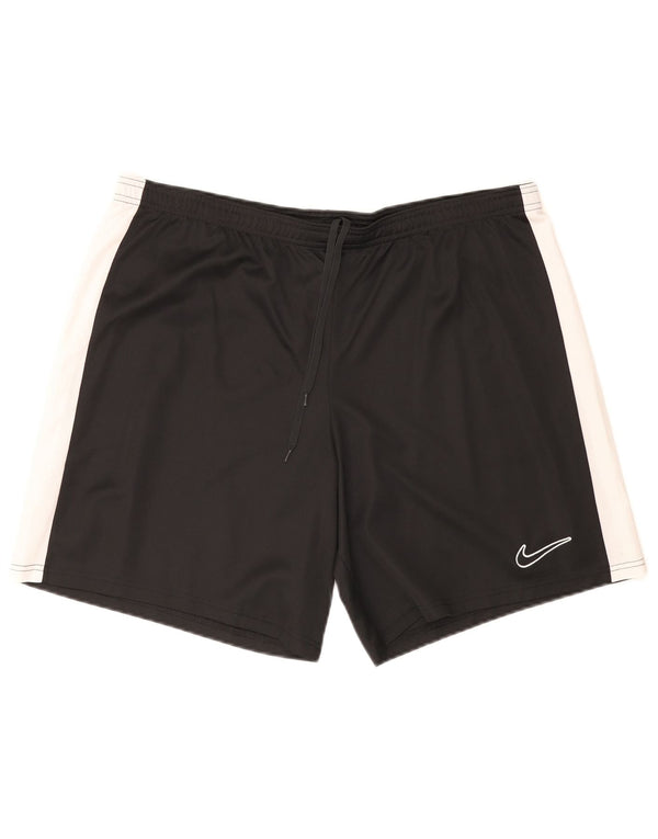 Shorts esportivos masculinos Nike Dri Fit Slim 2XL preto colorblock poliéster