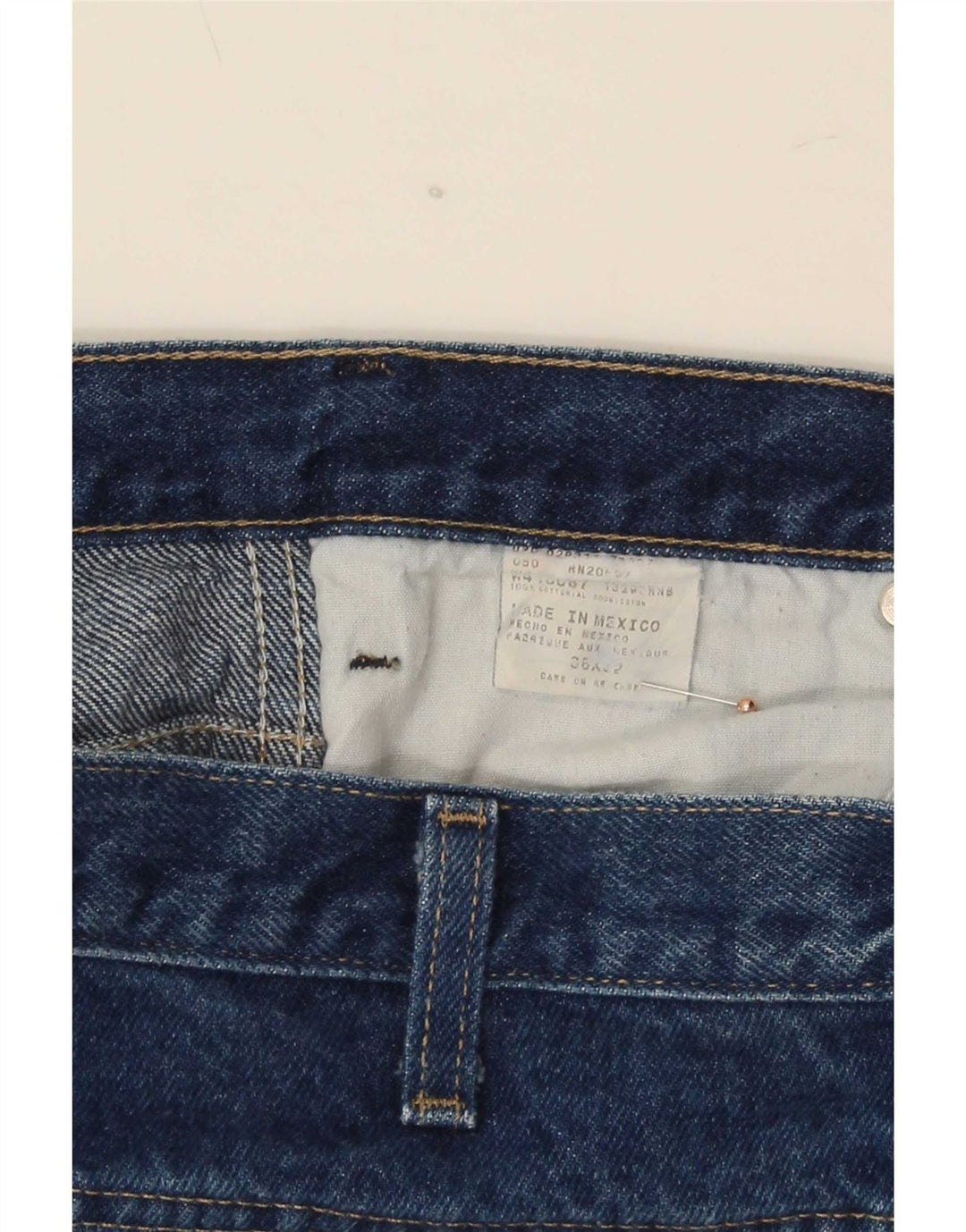 Calça jeans masculina Dickies solta W36 L27 algodão azul