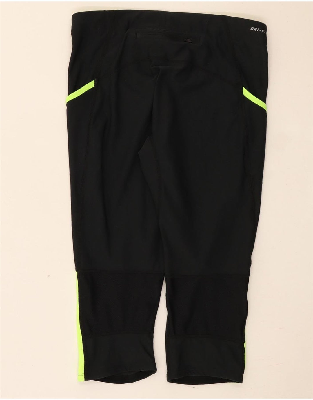 Leggings Nike Dri Fit Capri UK 12 Médio Preto Colourblock Poliéster