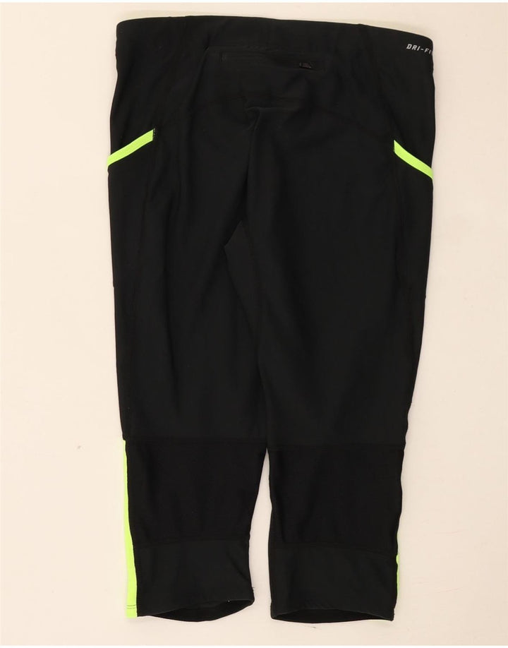 Leggings Nike Dri Fit Capri UK 12 Médio Preto Colourblock Poliéster
