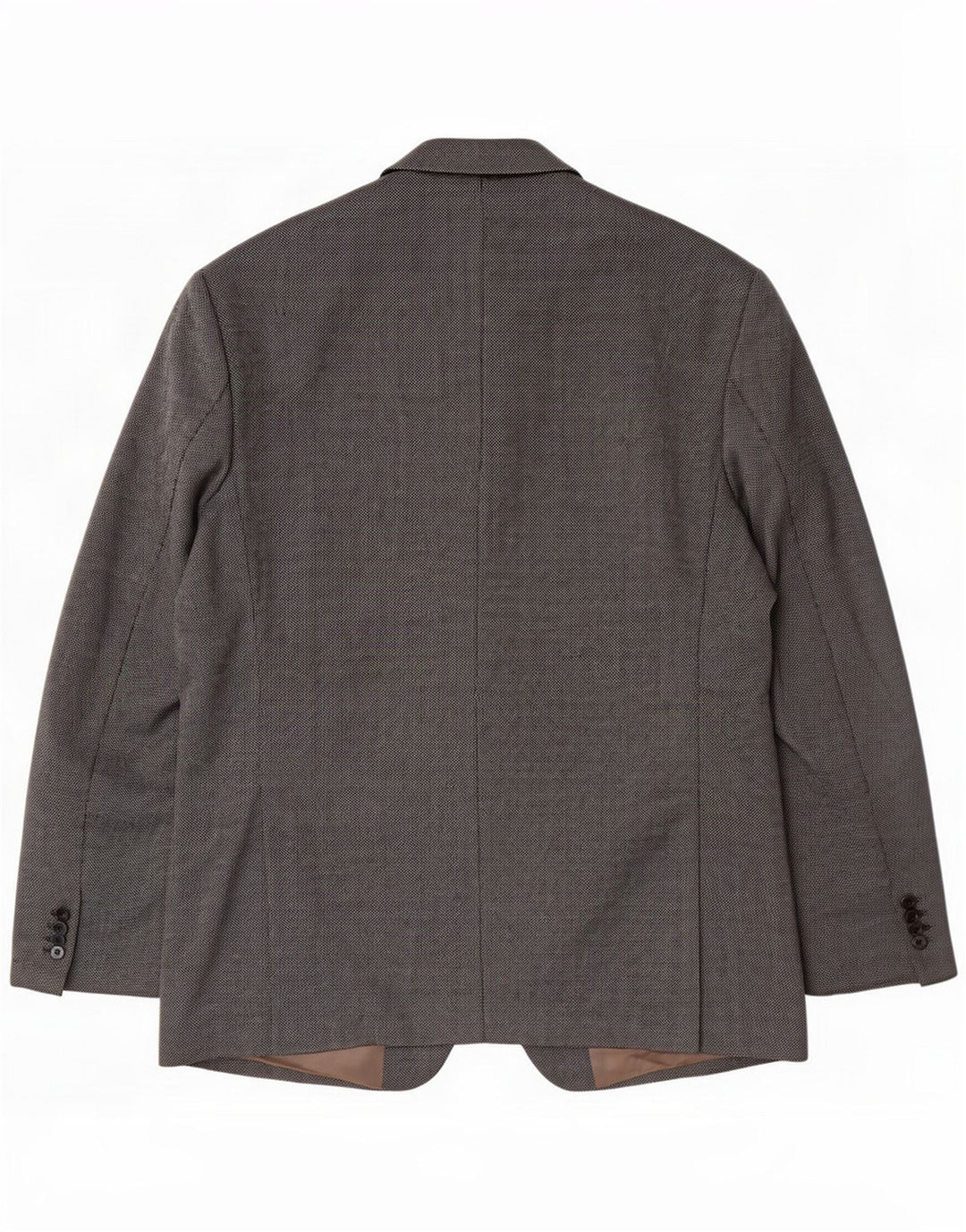 Wellington Mens 3 Button Blazer Jacket UK 46 3XL Lã Cinza