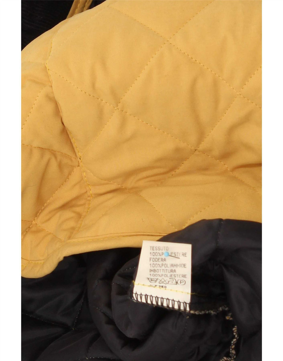 Jaqueta acolchoada masculina Wilkes&Akerman UK 38 poliéster amarelo médio