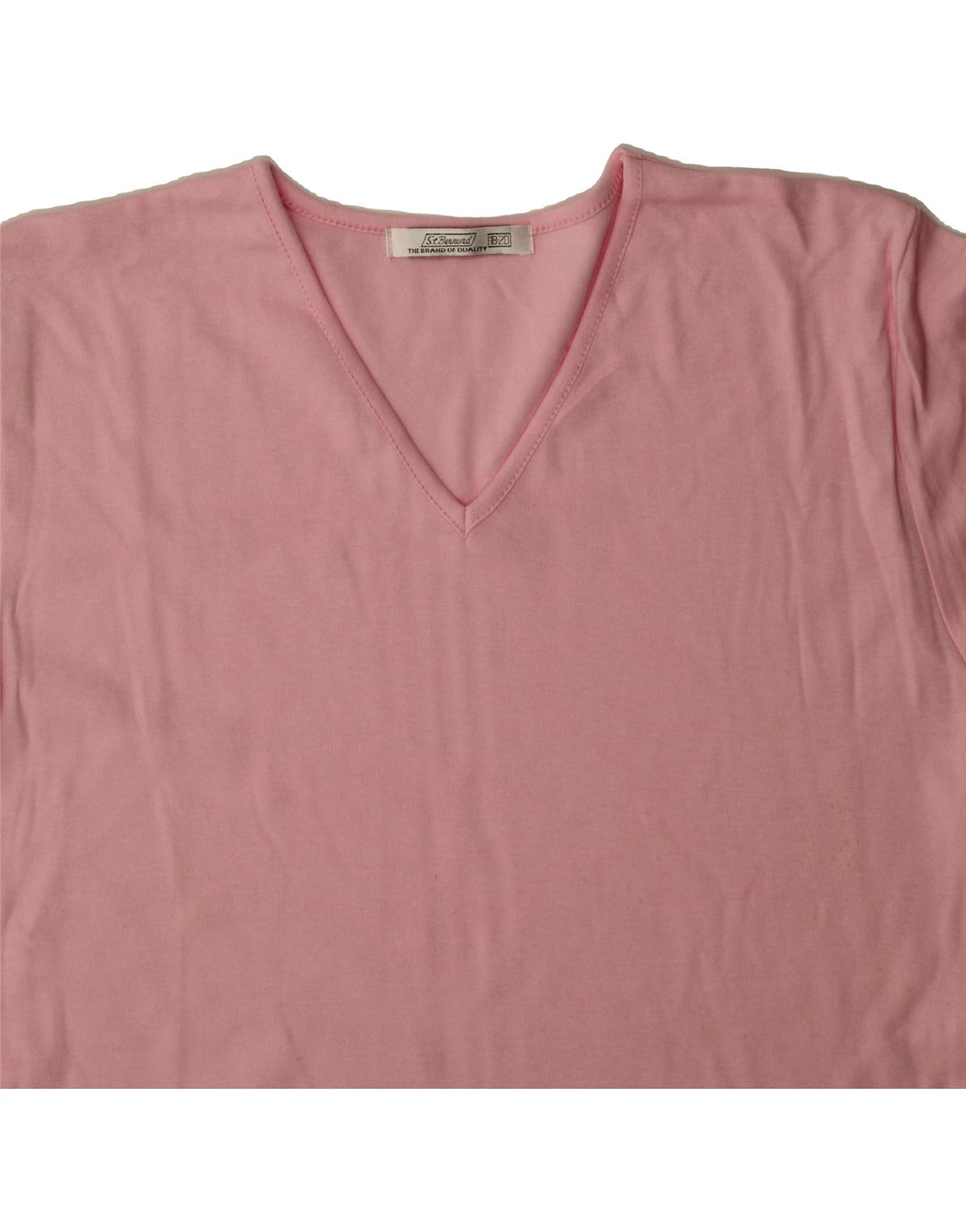 ST. BERNARD Womens T-Shirt Top UK 18/20 XL Pink Cotton Vintage St. Bernard and Second-Hand St. Bernard from Messina Hembry 