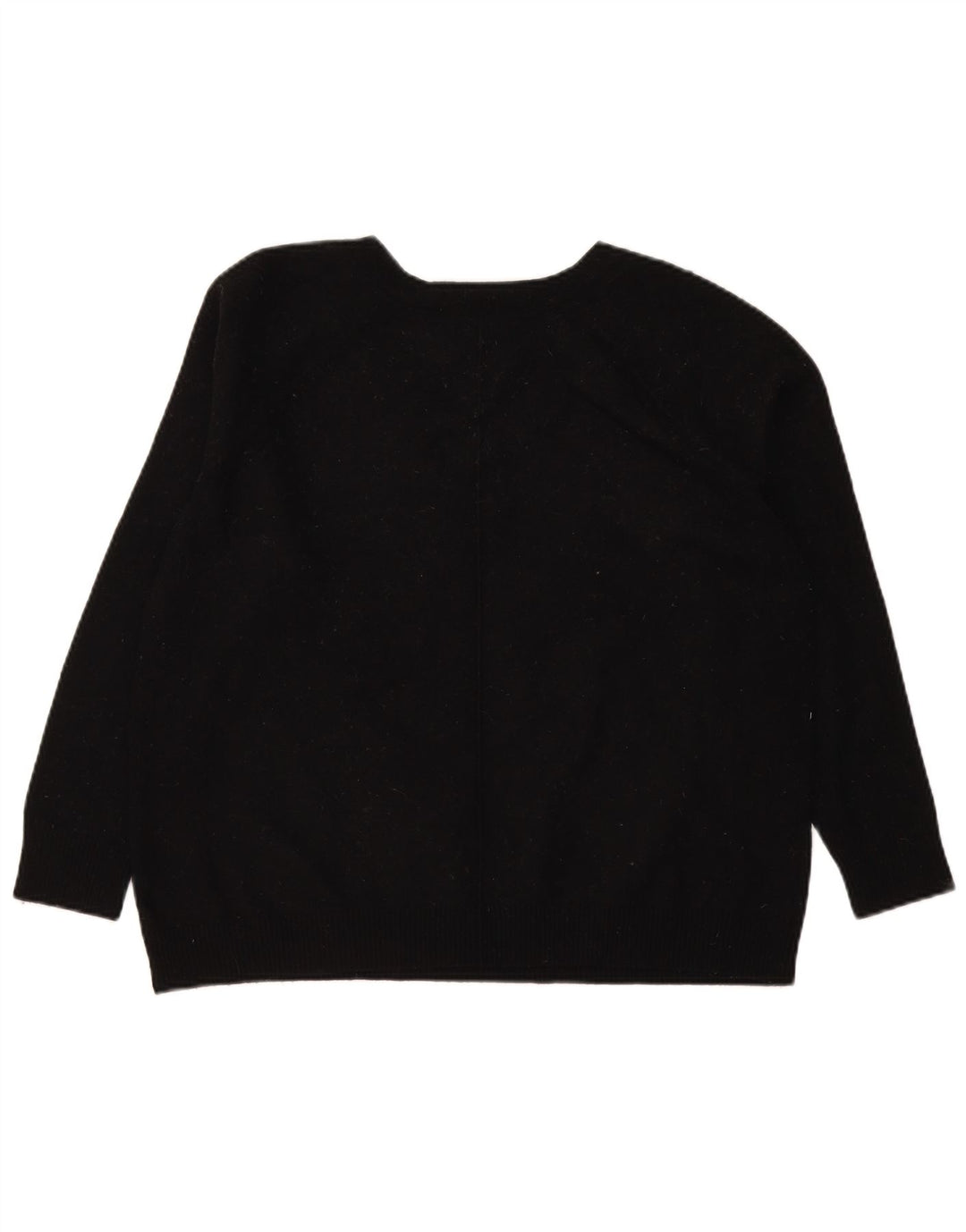 Suéter feminino Gap com decote em V Reino Unido 16 grande nylon preto