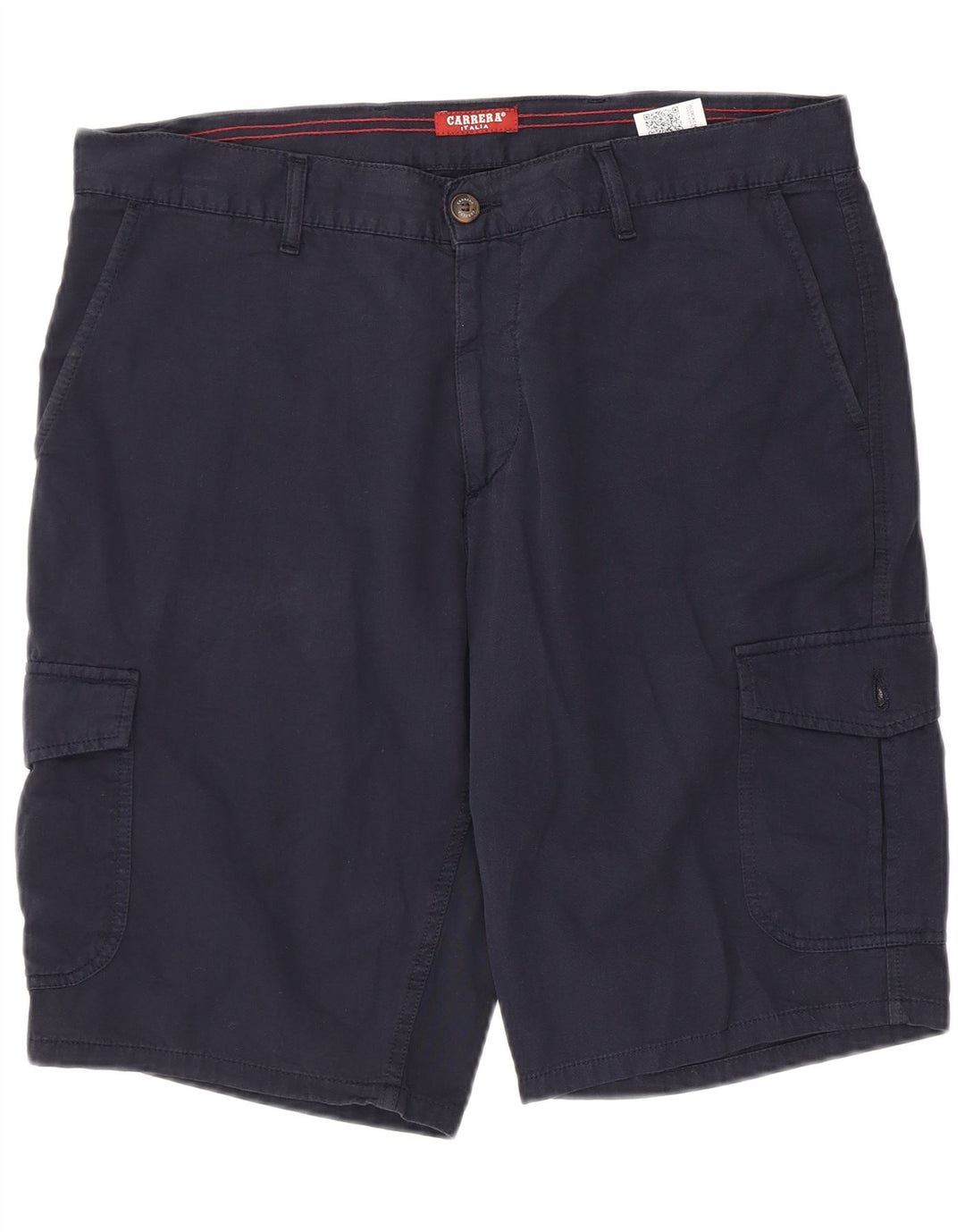 Carrera Mens 618 Cargo Shorts W34 Grande Algodão Azul Marinho