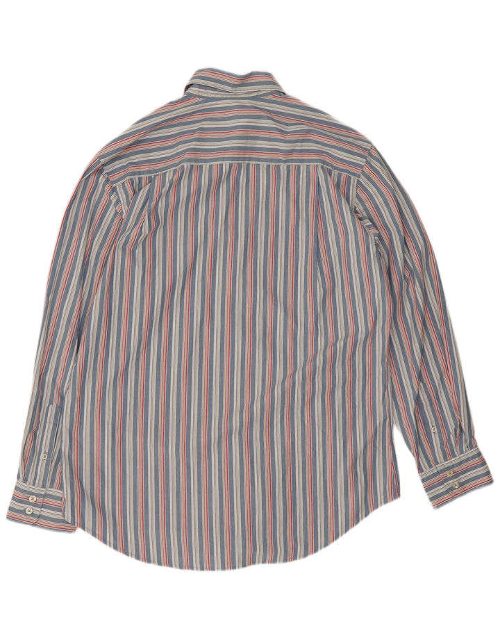 Camisa masculina Boden grande algodão listrado azul
