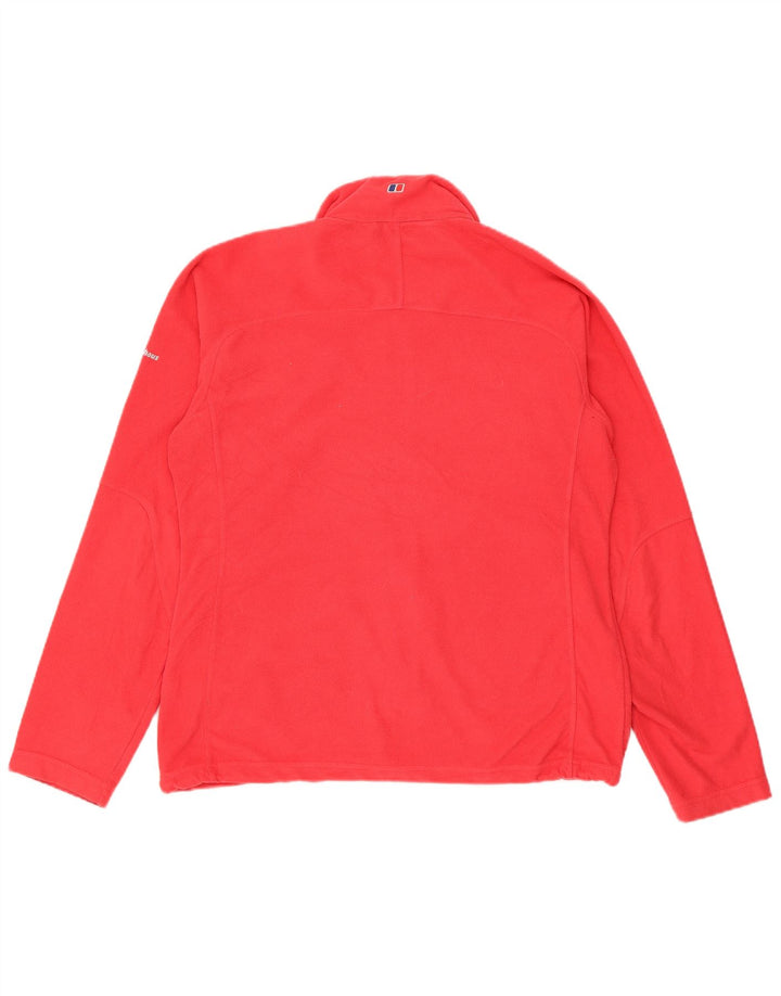 Jaqueta de lã feminina Berghaus UK 14 grande poliéster rosa