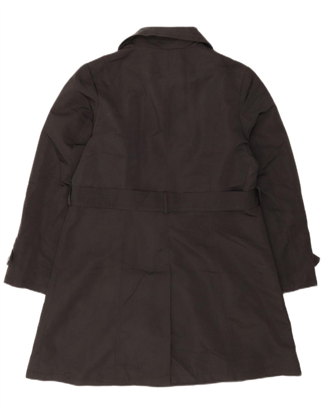 Casaco impermeável feminino Marks & Spencer Reino Unido 16 grande poliéster preto