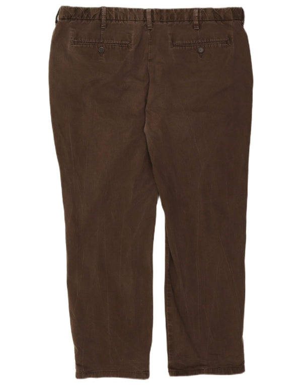 Calça Chino Regular Masculina Marks & Spencer W42 L29 Algodão Marrom