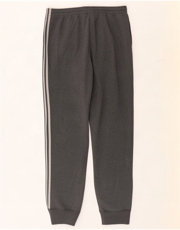 Adidas meninos calças de treino joggers 13-14 anos cinza algodão