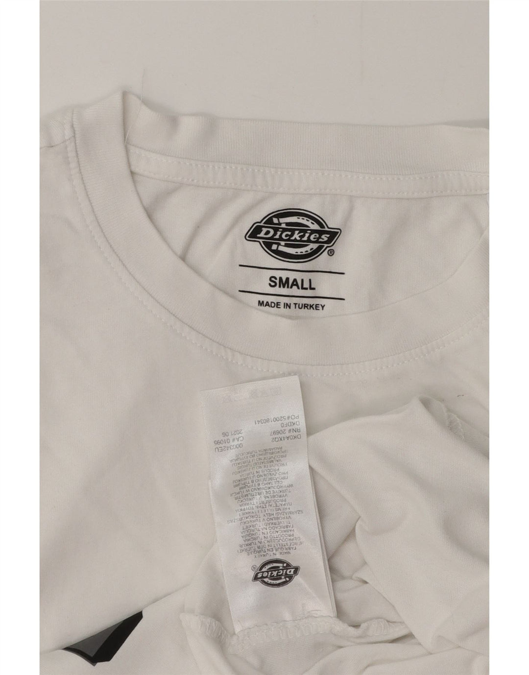 Camiseta masculina gráfica DICKIES top pequeno algodão branco