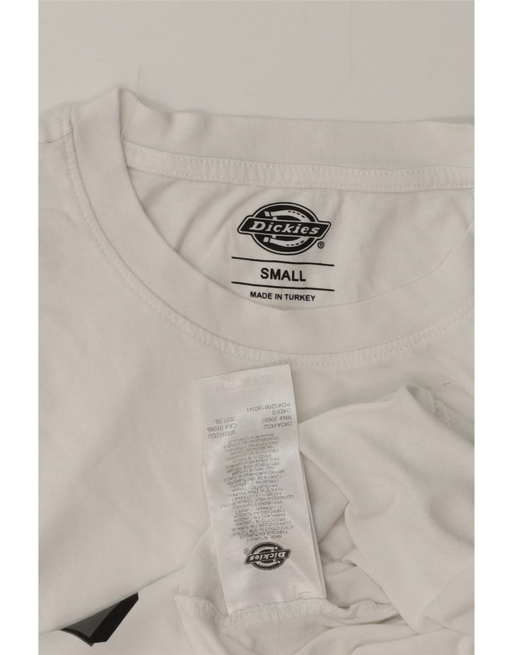 Camiseta masculina gráfica DICKIES top pequeno algodão branco