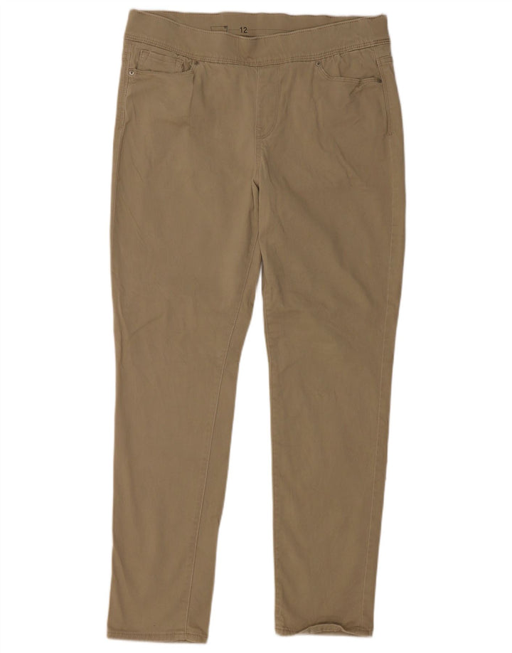 Calça feminina casual skinny LEVI'S US 12 grande W31 L29 algodão bege