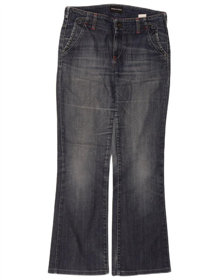 Calça Jeans Bootcut Feminina Emporio Armani W27 L29 Azul Algodão