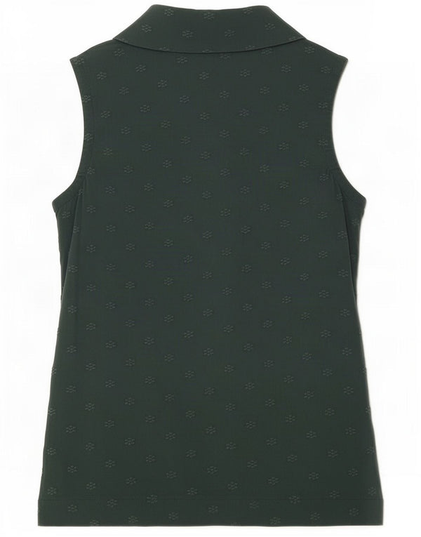 Blusa feminina sem mangas White Stuff UK 6 XS algodão verde