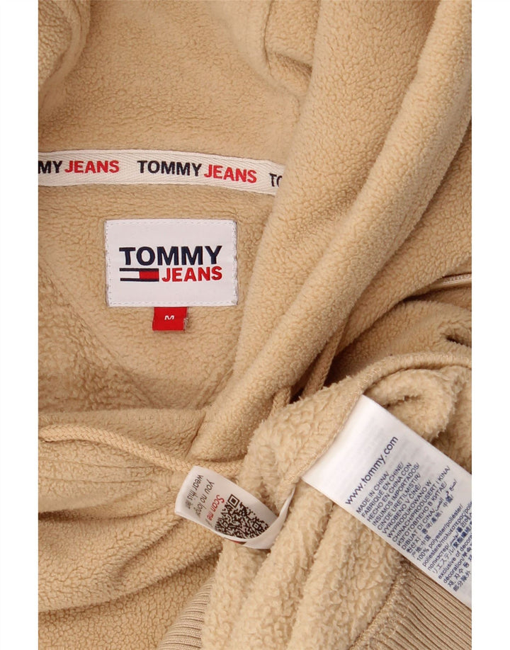 Tommy Hilfiger Suéter masculino de lã com capuz, poliéster bege médio