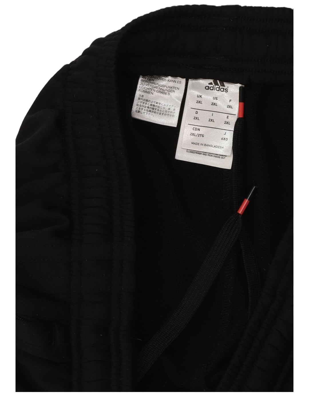 Calças de treino masculinas ADIDAS 2XL poliéster preto