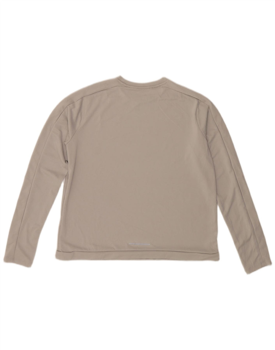 Top feminino Nike manga comprida UK 16 grande cinza