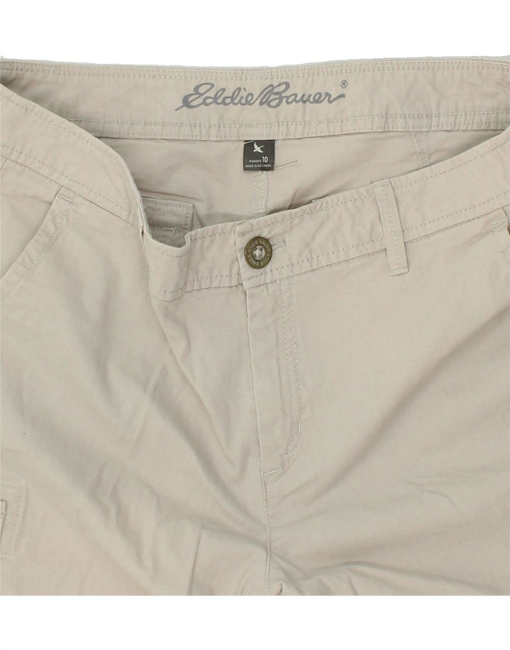 EDDIE BAUER Womens Cargo Shorts US 10 Large W38  Grey Cotton Vintage Eddie Bauer and Second-Hand Eddie Bauer from Messina Hembry 