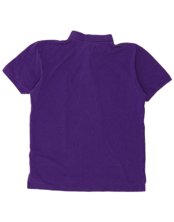 US Polo Assn. Camisa polo masculina de algodão roxo médio