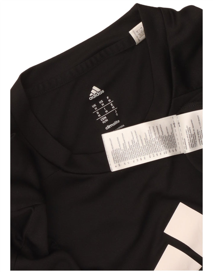 Camiseta Adidas Masculina Climalite Graphic Top Médio Poliéster Preto