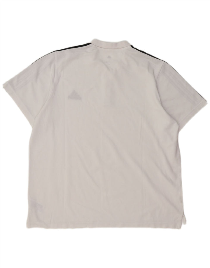 Camisa Polo Masculina Adidas XL Algodão Branco