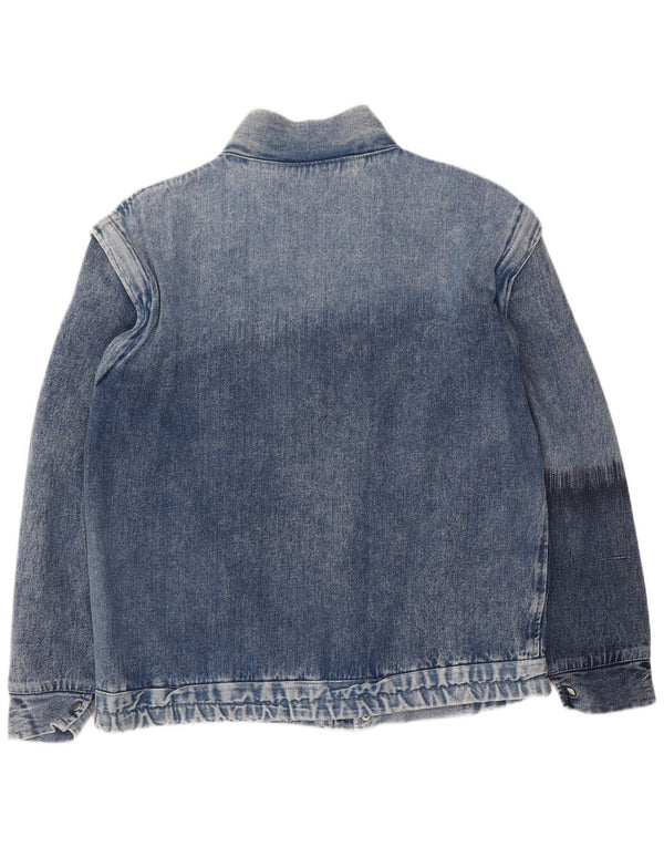 Jaqueta jeans masculina vintage IT 48 azul médio