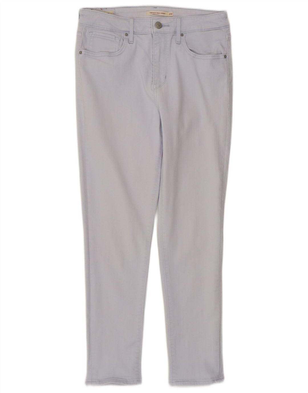 Calça jeans feminina LEVI'S 721 cintura alta skinny W29 L25 algodão azul