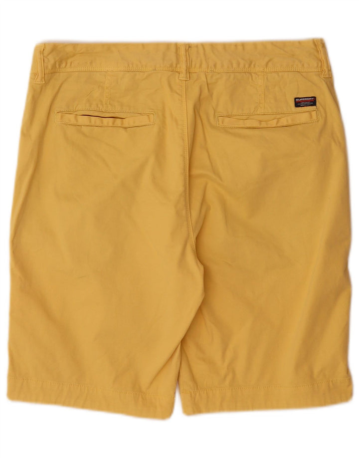 Superdry Mens Chino Shorts W33 Grande Algodão Amarelo