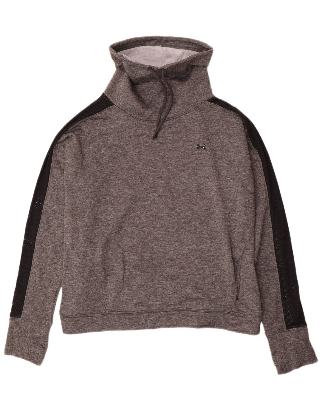 Under Armour feminino solto ajuste moletom jumper UK 16 grande poliéster cinza