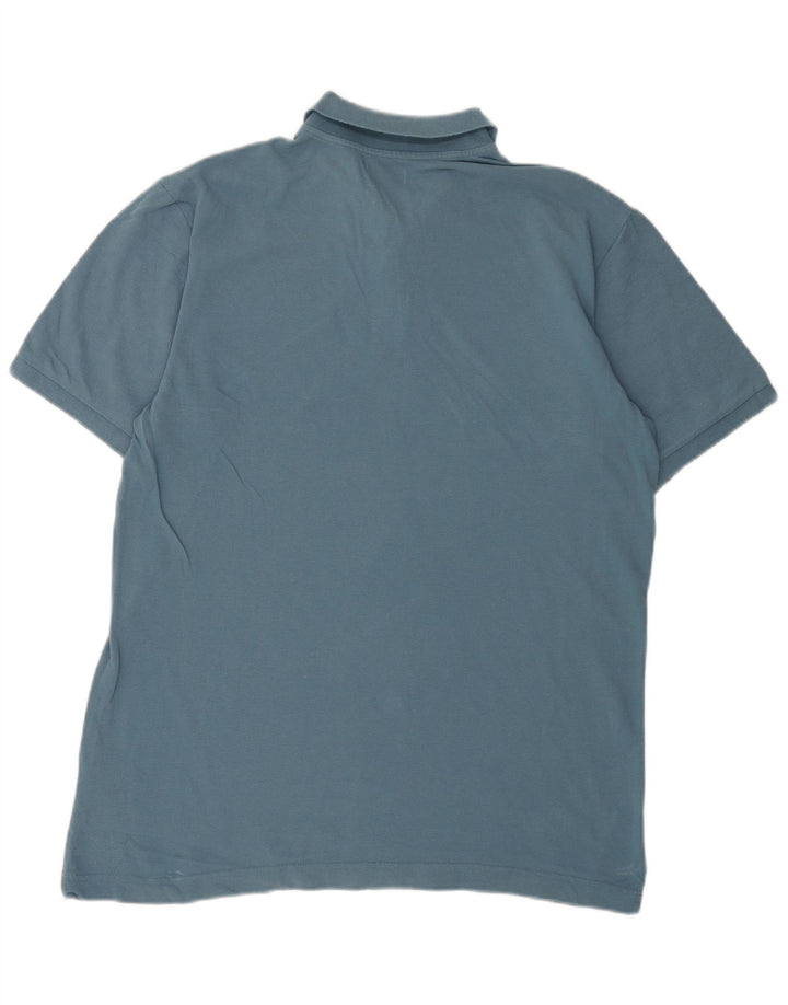 Camisa polo masculina Kappa grande algodão azul