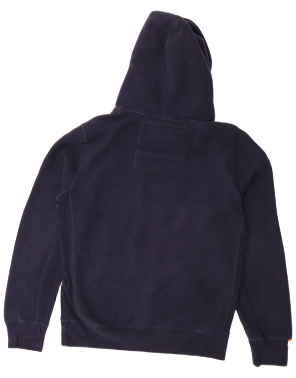 Superdry Mens Graphic Hoodie Jumper XL Azul Marinho Algodão