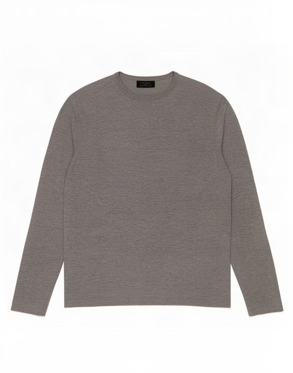 Zara Mens Top Long Sleeve Medium Grey