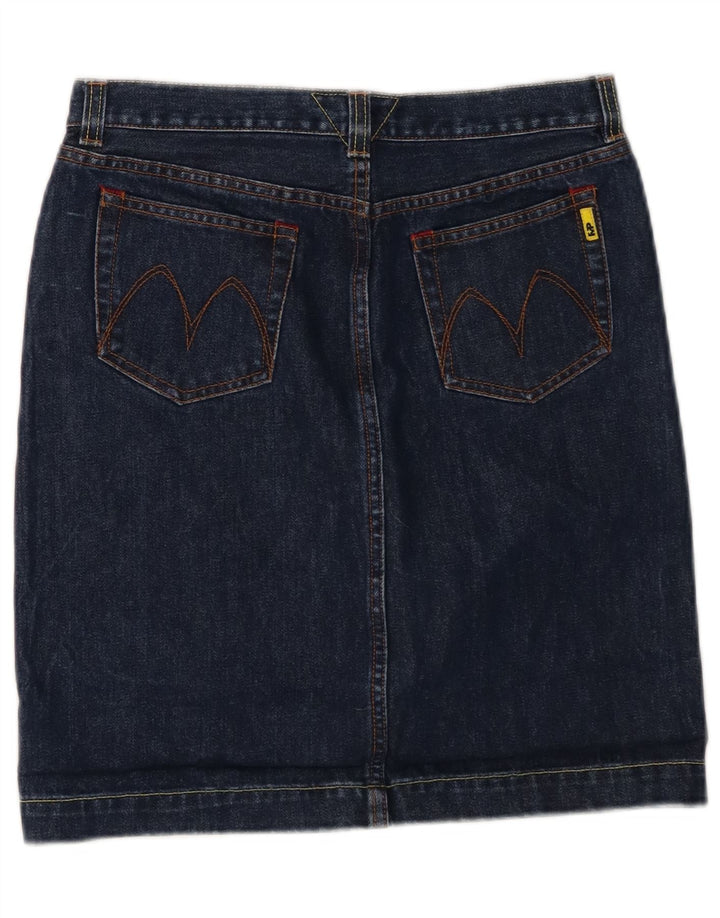 Saia jeans feminina MELTIN' POT W30 algodão azul médio