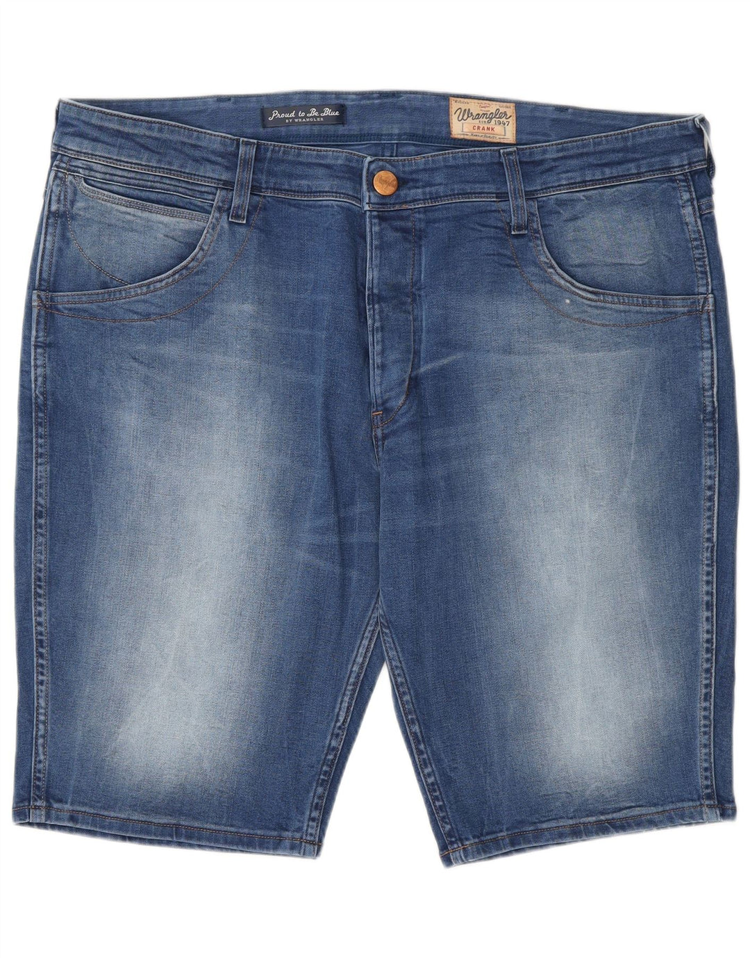 Wrangler Mens Crank Denim Shorts W40 XL Azul Algodão