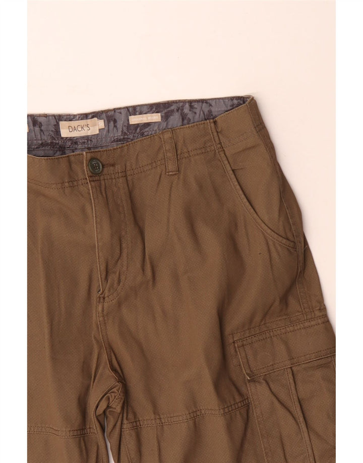 Shorts cargo masculino DACK'S Regular Fit W36 grande algodão bege