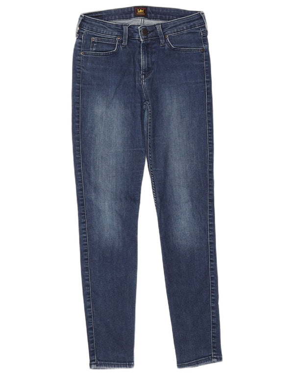 Lee Womens Scarlett Skinny Jeans W27 L31 Azul Algodão